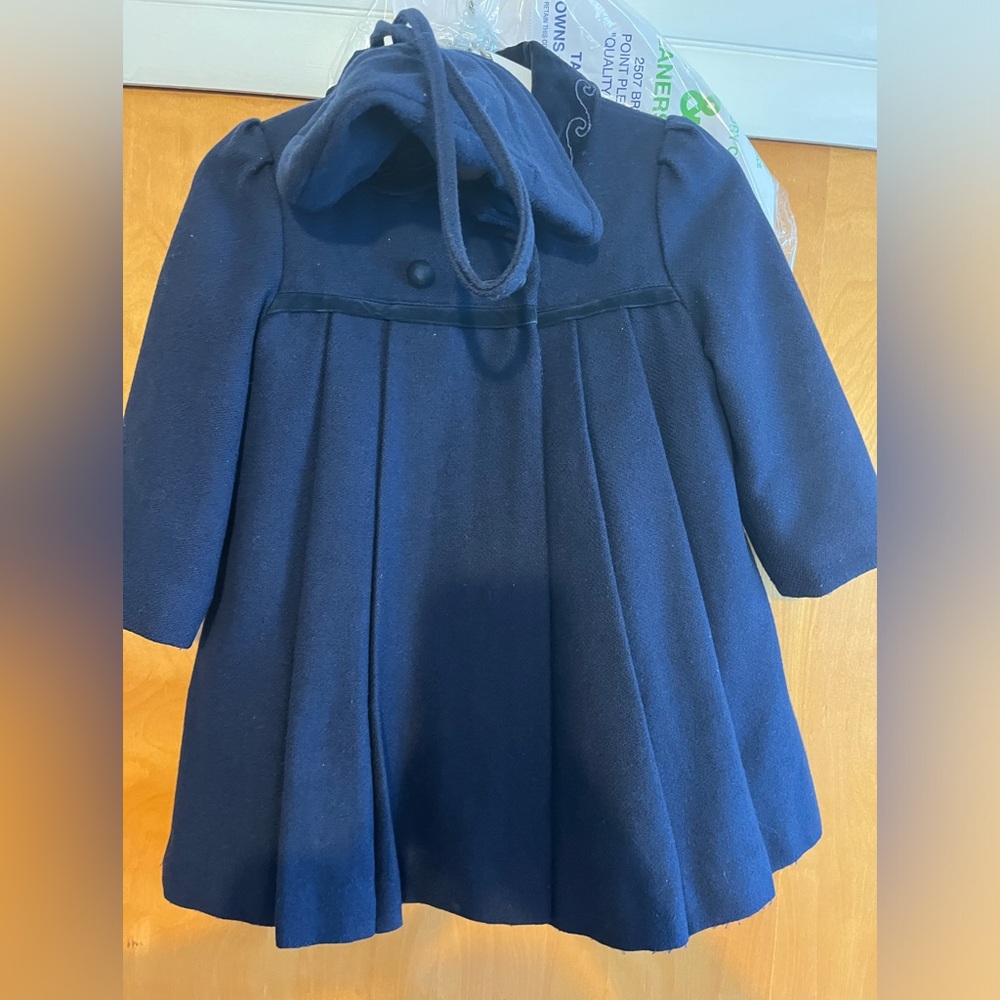 F.W. Fischer Navy toddler coat and hat